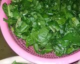 A picture of step 1 of Saag with easy recipe.