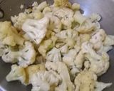 A picture of step 1 of Cauliflower fry without potato, no garlic no onion.
