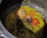 A picture of step 4 of Taro Masala Curry.