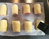 Foto del paso 2 de la receta: Hojaldre de frankfurt y cheddar 🧀