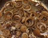 A picture of step 4 of Pinoy Bistek  (beefsteak) Recipe.