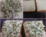 A picture of step 1 of Sprouted Moong Cabbage Toast.