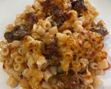 A picture of step 8 of Sausage pasta bake.
