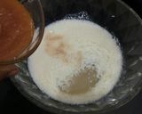 A picture of step 6 of Eggless upside down apple cake.