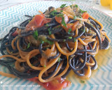 Foto del paso 6 de la receta: Mezclum de spaghetti con alcachofas y tomate 🍅