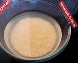 A picture of step 1 of Moong Dal Dhokla (yellow) 🍽.
