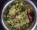 A picture of step 3 of Snake gourd curry.