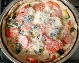 Foto del paso 5 de la receta: Quiché de zapallitos, cebolla, zanahoria y morrón