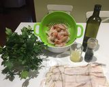 Foto del paso 1 de la receta Langostinos de la Patagonia con Lardo Toscano