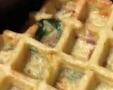 Une image de l'étape 5 de Gaufre de pommes de terre jambon fromage et épinards.