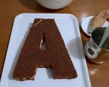 Foto del passaggio 23 della ricetta Alphabeth cake o letter cake con base chiffon cake al cacao