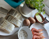 Foto del paso 1 de la receta: Bacalao con gambones