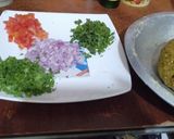 A picture of step 3 of Chicken Gilafi kabab.