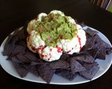 A picture of step 8 of Halloween Brain Dip.