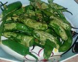A picture of step 2 of Gajer Mouli or Hari Mirch ka Achar.