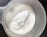 A picture of step 1 of Sanja (Sooji upma with buttermilk).