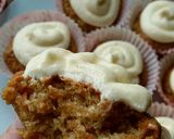 A picture of step 10 of Vickys Carrot Cake Cupcakes, GF DF EF SF NF.