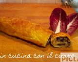 Foto del passaggio 4 della ricetta Strudel al radicchio speck e provolone ♡