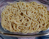Foto del paso 3 de la receta: Espaguetis con salsa de mostaza a la antigua y queso parmesano