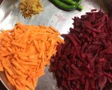 A picture of step 1 of Beetroot Popsicles.