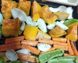 Foto del paso 2 de la receta: Vegetales al horno con crema y pesto