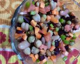 મિક્ષ કઠોળ&વેજિટેબલ હેલદી સલાડ (Mix Kathol & Vegetable Healthy Salad Recipe In Gujarati) રેસીપી સ્ટેપ3ફોટો