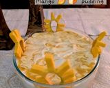 A picture of step 4 of Mango Bread pudding.