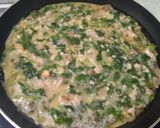 Foto langkah ke 2 dari resep Omelet Oat isi Ayam Bayam.