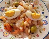 Foto del paso 4 de la receta: Empedrat, ensalada con bacalao, cebolla y encurtidos