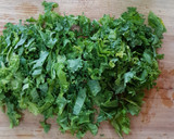 Foto del paso 2 de la receta: Ensalada de quinoa, kale y camarones con aderezo de tahini
