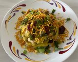 A picture of step 6 of Surati sev khamani.