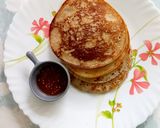 A picture of step 6 of Nendran Banana pancake.