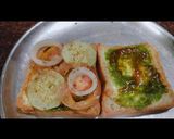 A picture of step 6 of Masala cheese Toast.