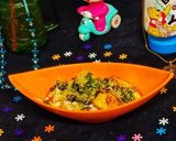 A picture of step 4 of Chatpata Potato chaat.