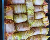 A picture of step 6 of My low carb stuffed cabbage rolls.