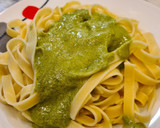 Foto del paso 5 de la receta: Tagliatelli con pesto de espinacas