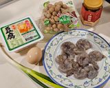 辣味蝦仁豆腐煲的食譜步驟1照片