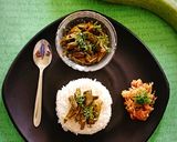 A picture of step 6 of Sponge Gourd Curry/ गिलक्यांची भाजी.