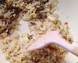 Gambar langkah 9 resipi Nasi Goreng Daging.