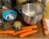 A picture of step 1 of Carrot Cake.