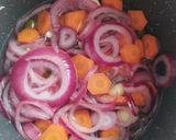 عکس مرحله 3 از دستور ترشی پیاز هویج فوری 🧅🥕🧄