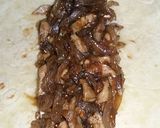 Foto del paso 11 de la receta: Burritos de secreto ibérico, cebolla caramelizada y mozzarela 🌯