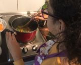 Foto del paso 2 de la receta: Fideos con champiñones y espinaca a la crema