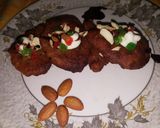 A picture of step 2 of Jaggery malpue...(loaded mix dry fruits.).
