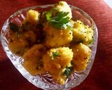 A picture of step 7 of Authentic and Healthy steamed Laadwa Dhokli.