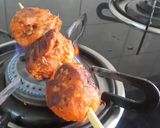 A picture of step 5 of Veg Tandoori Momos with fìŕè roasted Mexican Tomato Salsa.