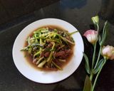 Hình bước làm 4 của món Bò xào cần nước