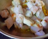 A picture of step 3 of Masala Taro (Arvi Sabji).