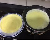 Foto langkah ke 3 dari resep Mile crepes durian keju cokelat#tantanganakhirtahun#masak akhirtahun#.