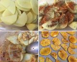 Foto del paso 2 de la receta Butifarras con salsa de vino tinto, patatas al horno y huevos